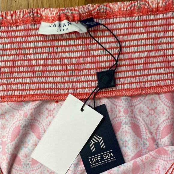 Cabana Life Pink and Teal Swim Coverup - Picture 6 of 10